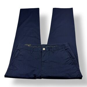 Bonobos Maide Golf Chino Pants Mens 34x30 Navy Blue Herringbone Straight Leg NWT